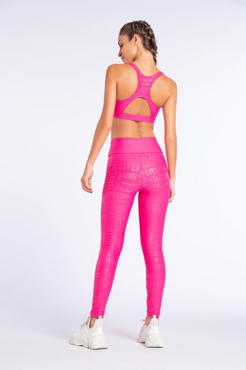 Top e Calça Legging Live! Essential Sorbet