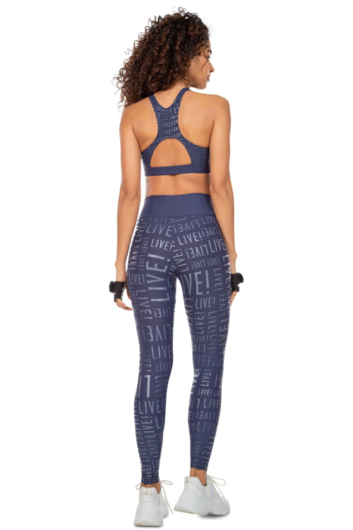 Top Live! e Calça Legging Live! Essential Navy