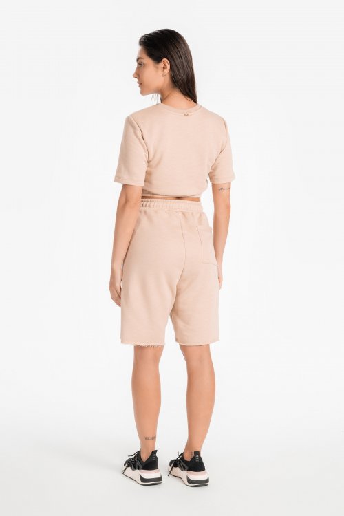 Blusa Cropped e Bermuda Cool Comfy Toffee Blusa Cropped e Bermuda Cool Comfy Toffee