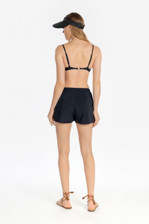 Top Triangle e Shorts Tie Essential Preto Top Triangle e Shorts Tie Essential Preto