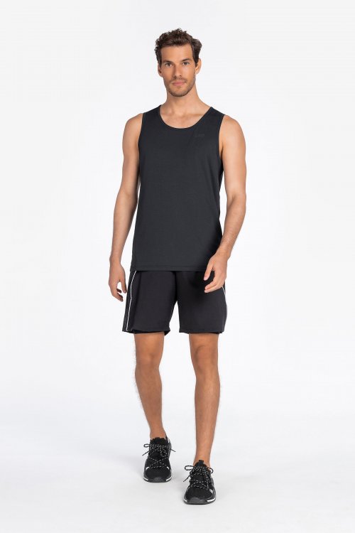 Regata Hard Training Essential e Bermuda LIVE! Sport Reflex Preto Regata Hard Training Essential e Bermuda LIVE! Sport Reflex Preto