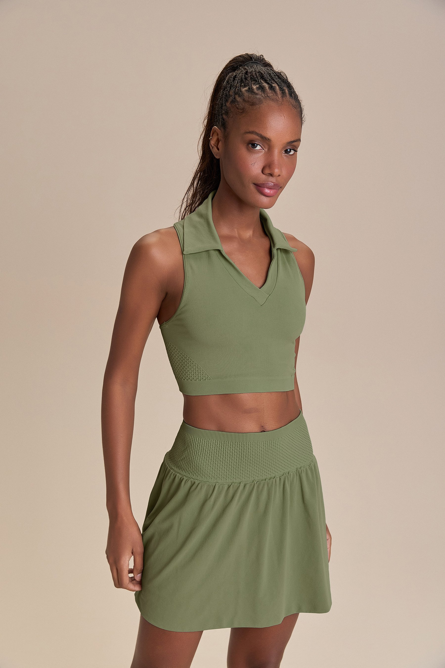 Top Polo V Seamless Knit® — LIVE!