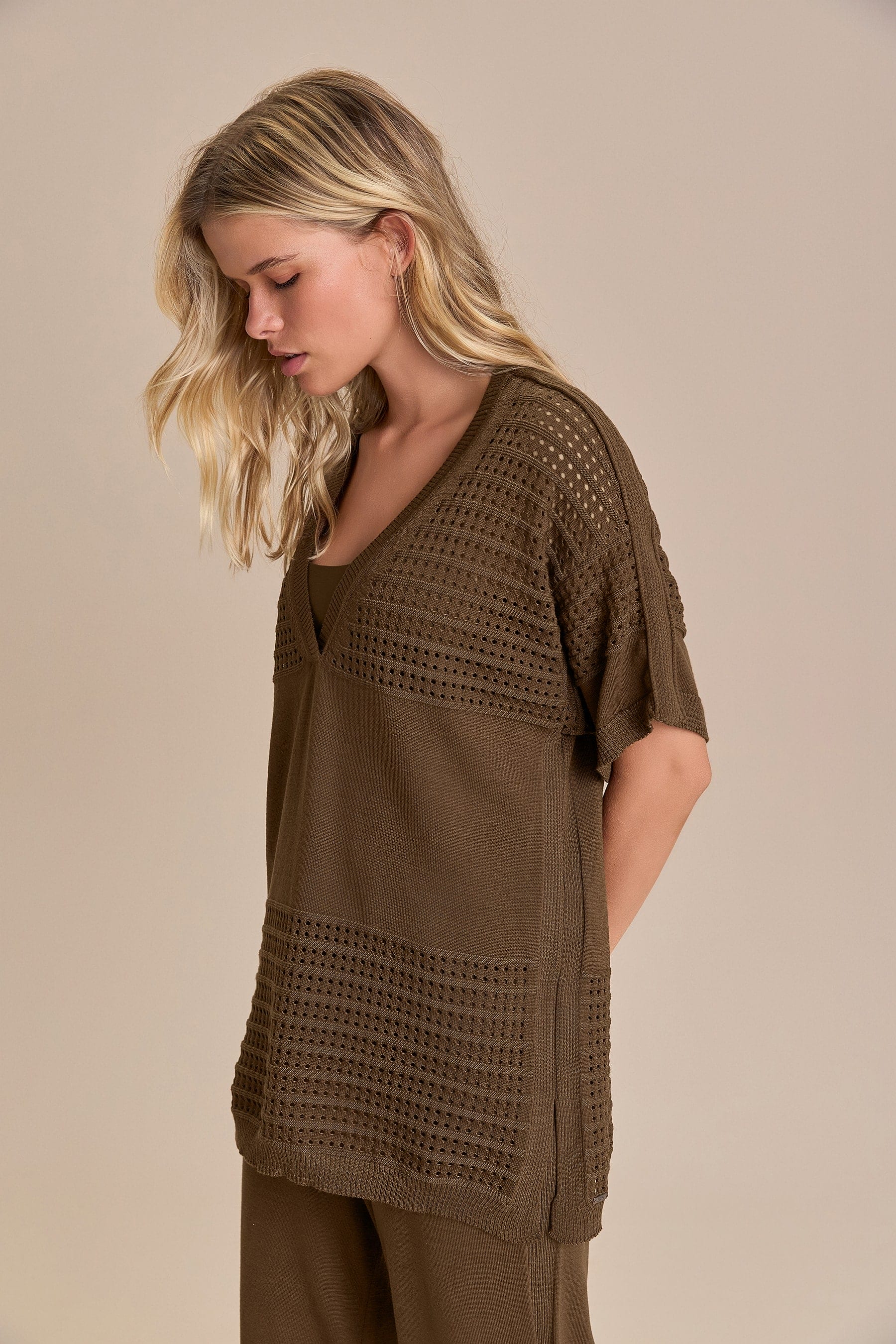 Live! — Camisa V Tricô Sporty