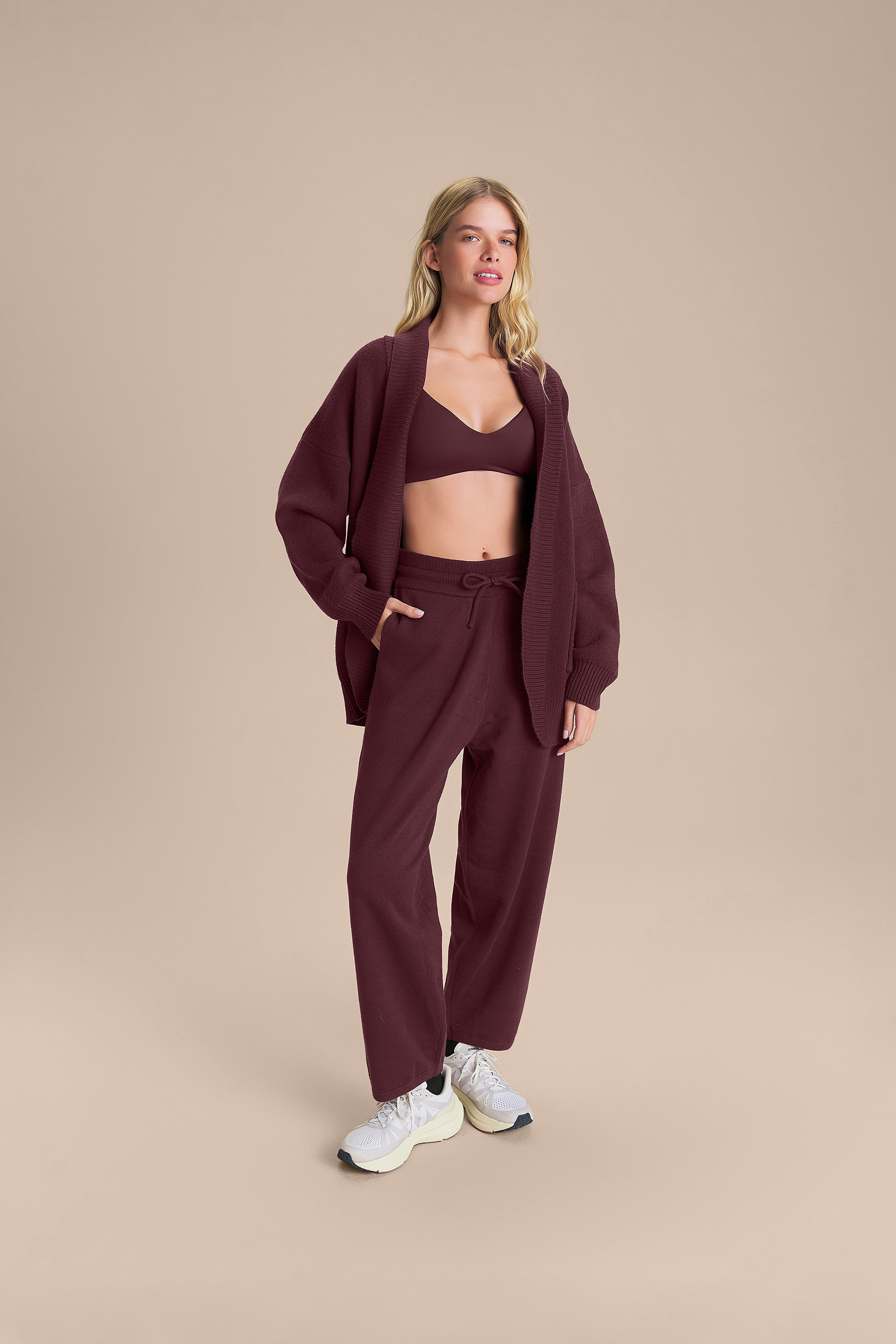Live! — Calça Barrel Timber Knit
