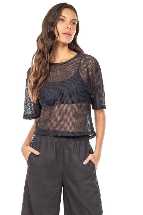 Blusa Box Mesh