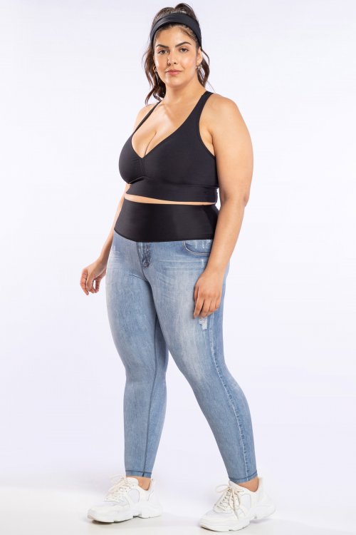Calça Legging Reversible Jeans Fusion LIVE!+