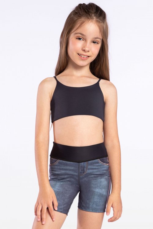 Bermuda Reversible Denim Deep Garden Kids