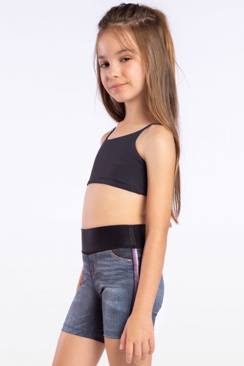 Bermuda Reversible Denim Deep Garden Kids