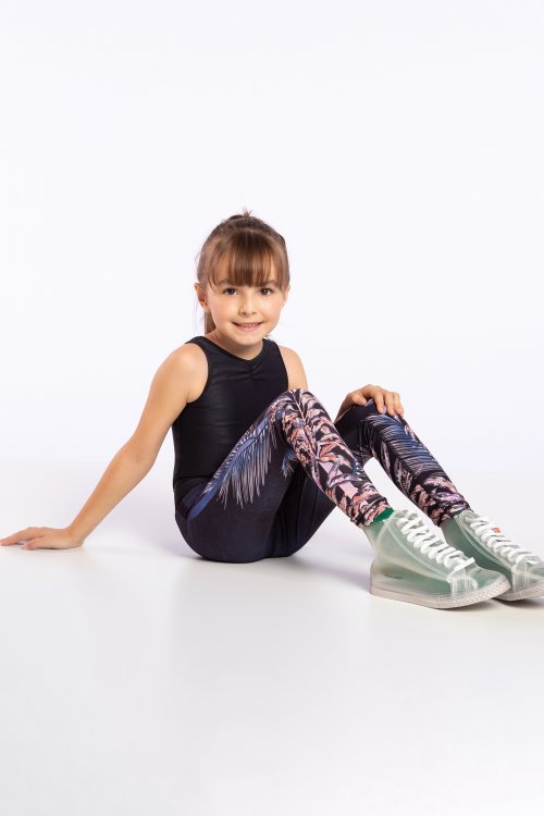 Calça Legging Reversible Denim Deep Garden Kids