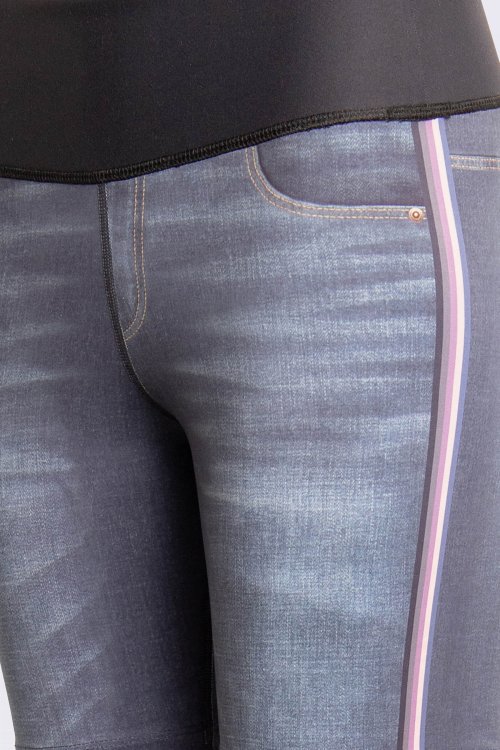 Bermuda Rever Denim Deep Garden