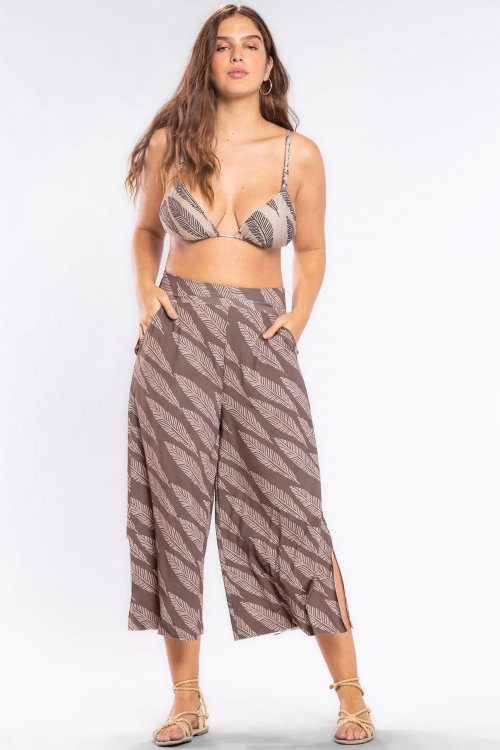 Calça Pantacourt Wide Ivy