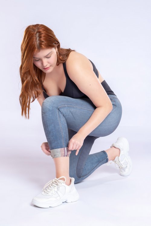 Calça Legging Reversible Denim Oasis LIVE!+