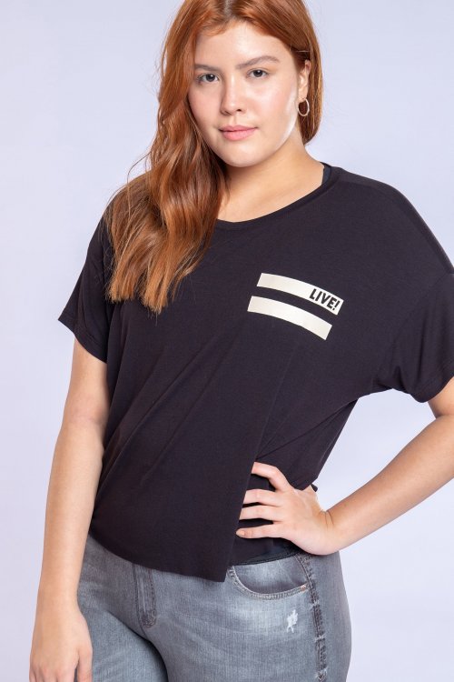Blusa Cropped Signature LIVE!+