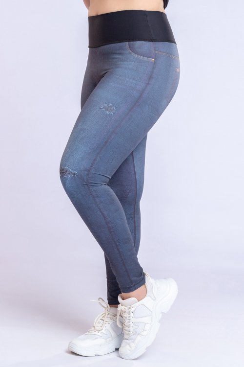 Calça Legging Reversible Denim Future Calça Legging Reversible Denim Future