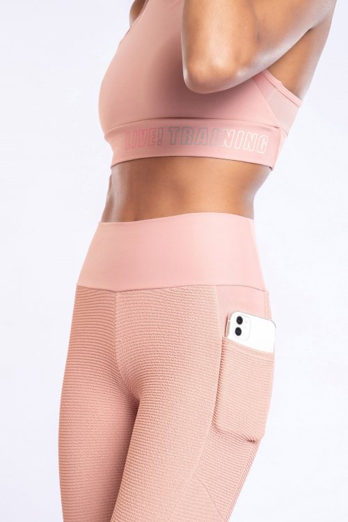 Calça Legging Pocket Rippling Effect
