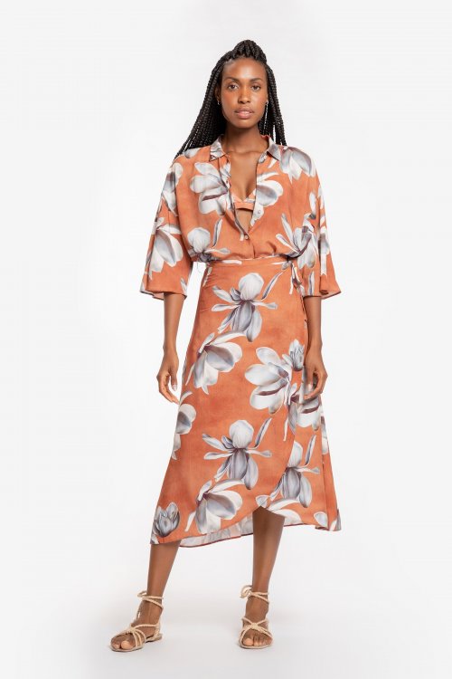 Saia Midi Wrap Biarritz Saia Midi Wrap Biarritz