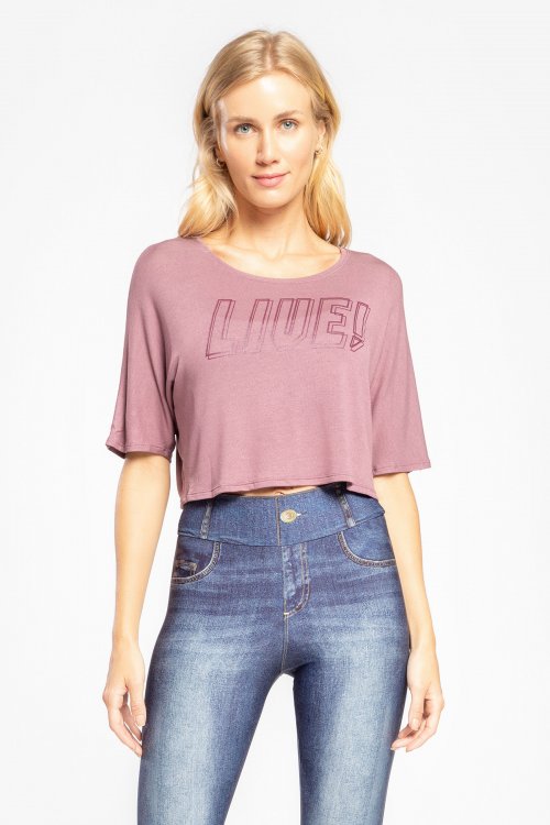 Blusa Cropped Cool LIVE! Blusa Cropped Cool LIVE!