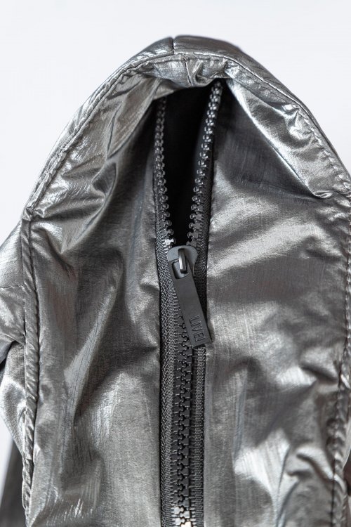 black bolsa with silver