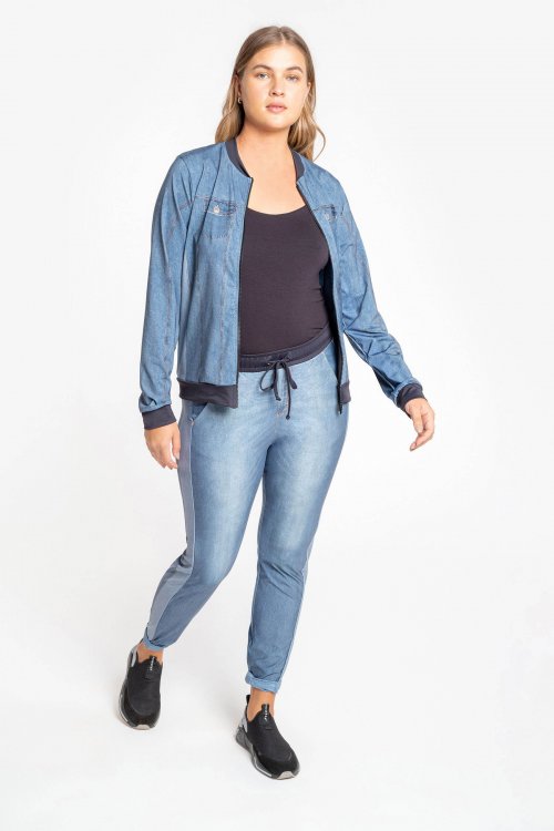 Jaqueta Blend Denim Jaqueta Blend Denim