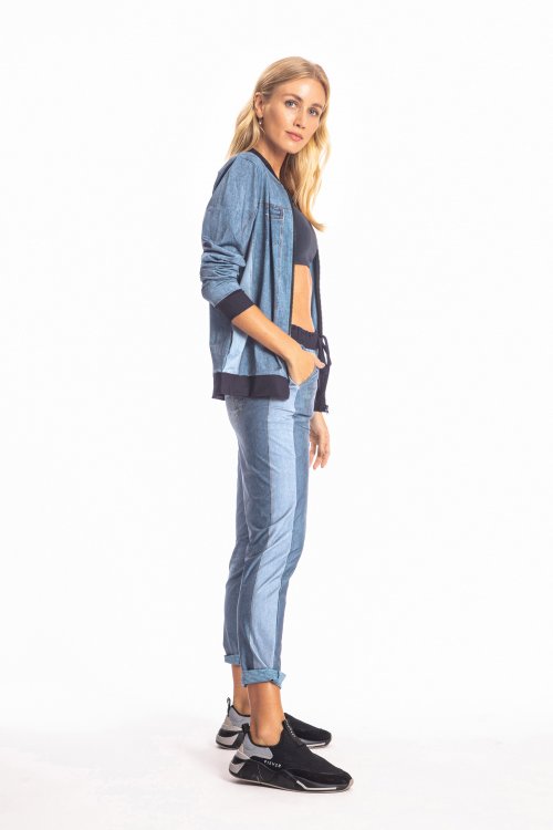 Jaqueta Blend Denim Jaqueta Blend Denim