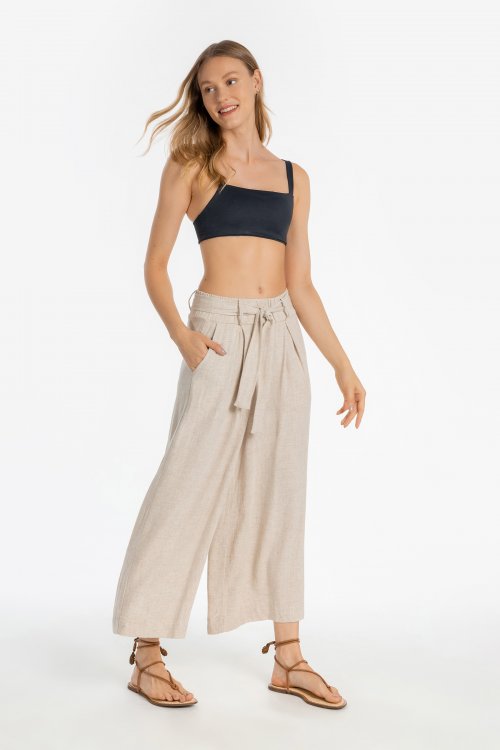 Calça Crop Stone Calça Crop Stone
