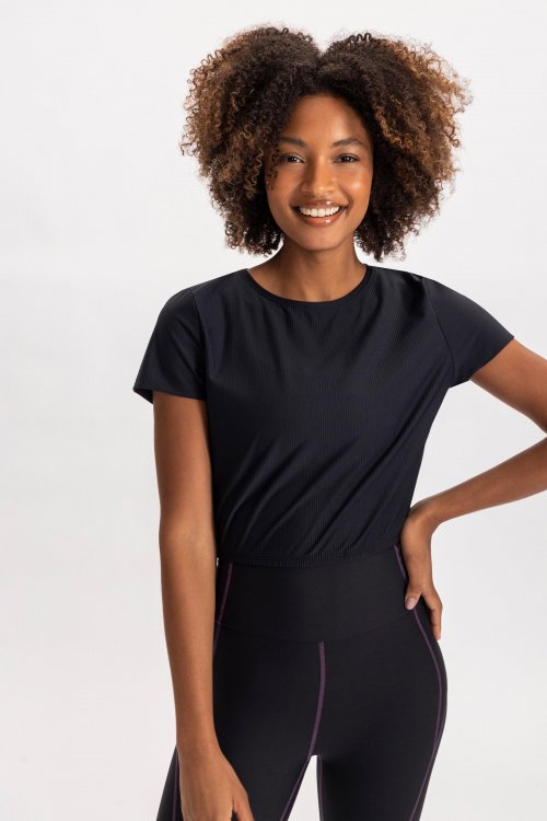 Blusa Cropped Ribbed Blusa Cropped Ribbed