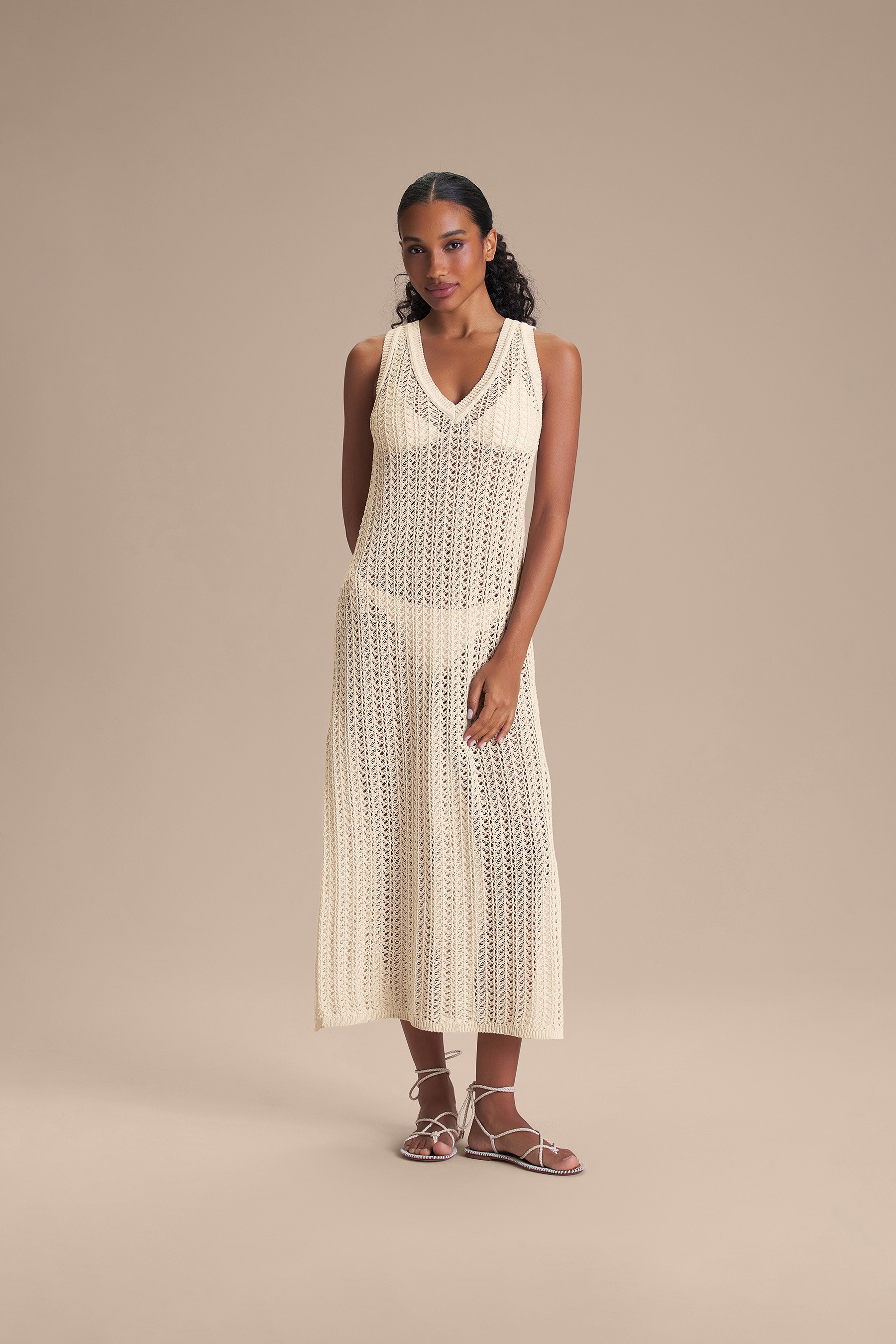 Vestido Midi Lumina Knit — LIVE!
