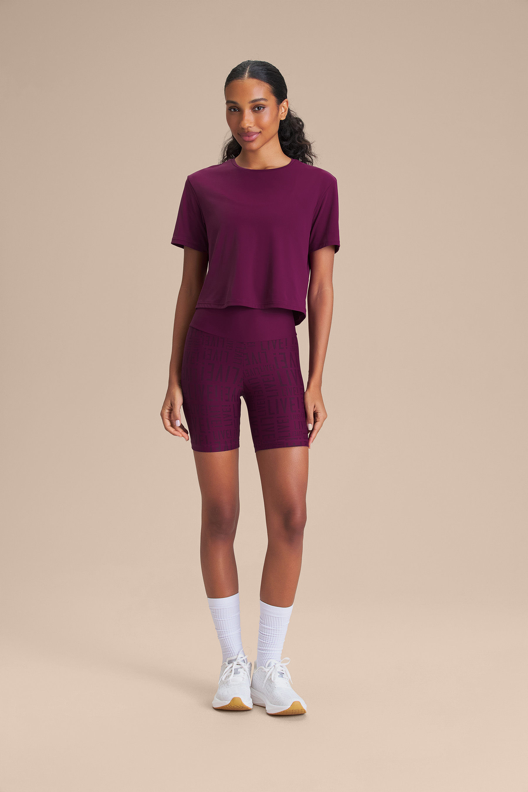 Live! — Camiseta Cropped Bio Stretch