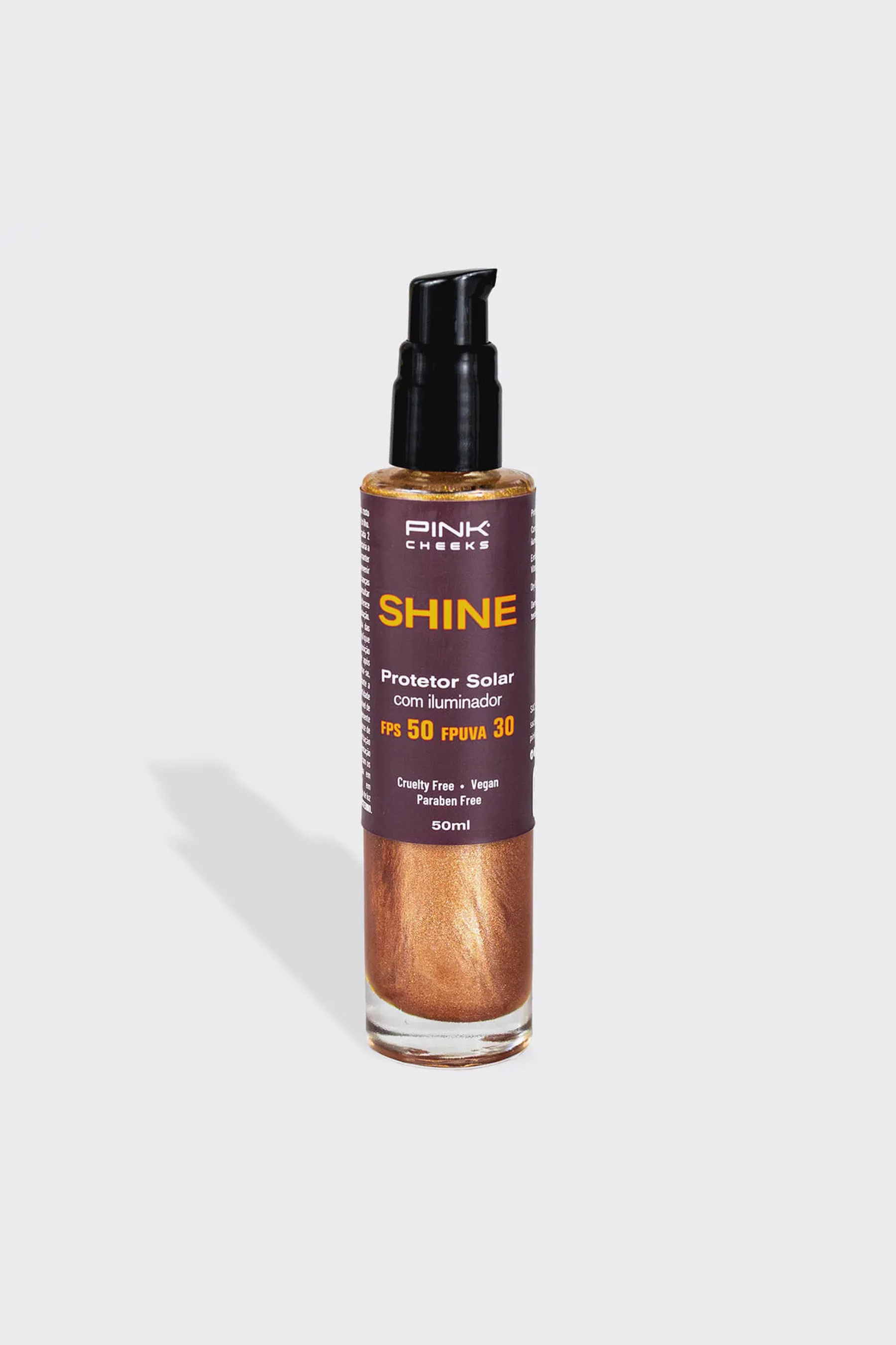 Shine Protetor Solar Iluminador FPS50 FPUVA30 50ml — LIVE!